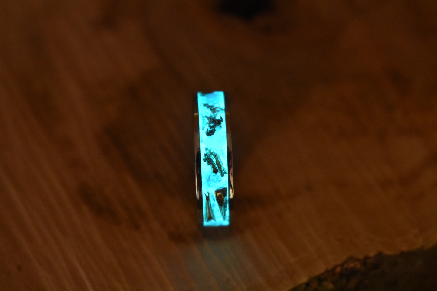 Amethyst, Copper, and Aqua Glow in Stainless