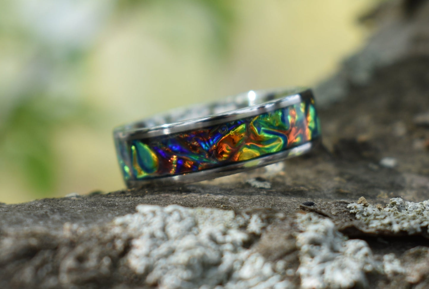 Dragon Burl Dichrolam in Stainless