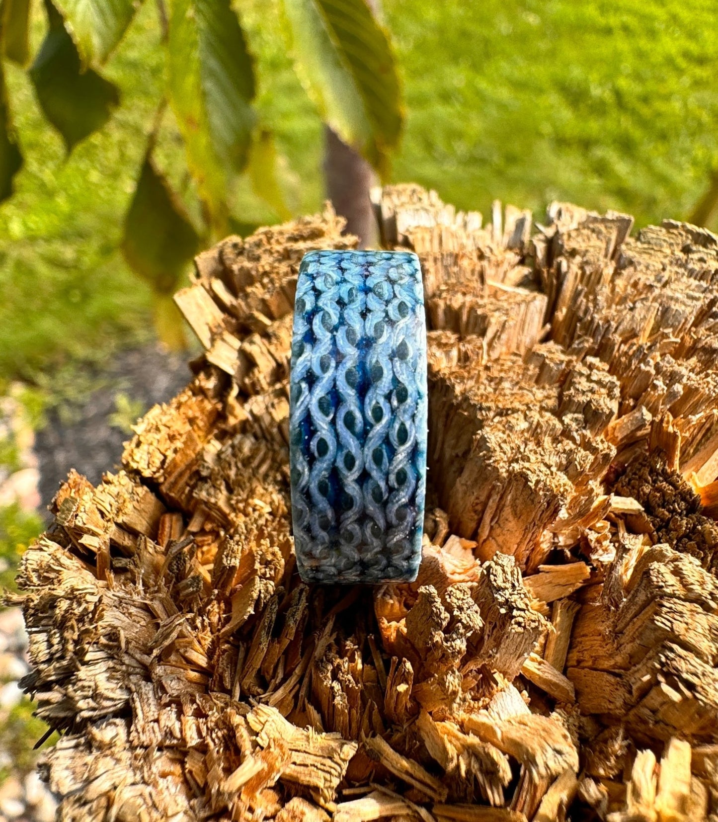 Blue Firehose Ring