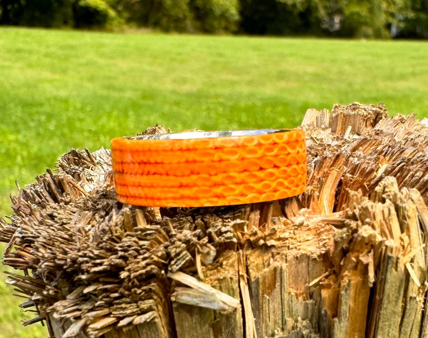 Orange Firehose Ring