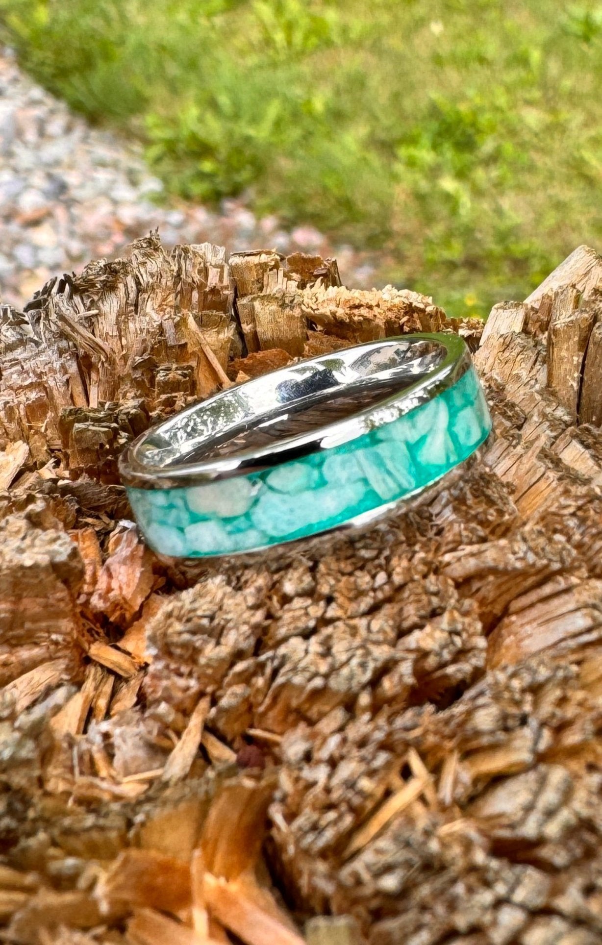 Amazonite in Stainless