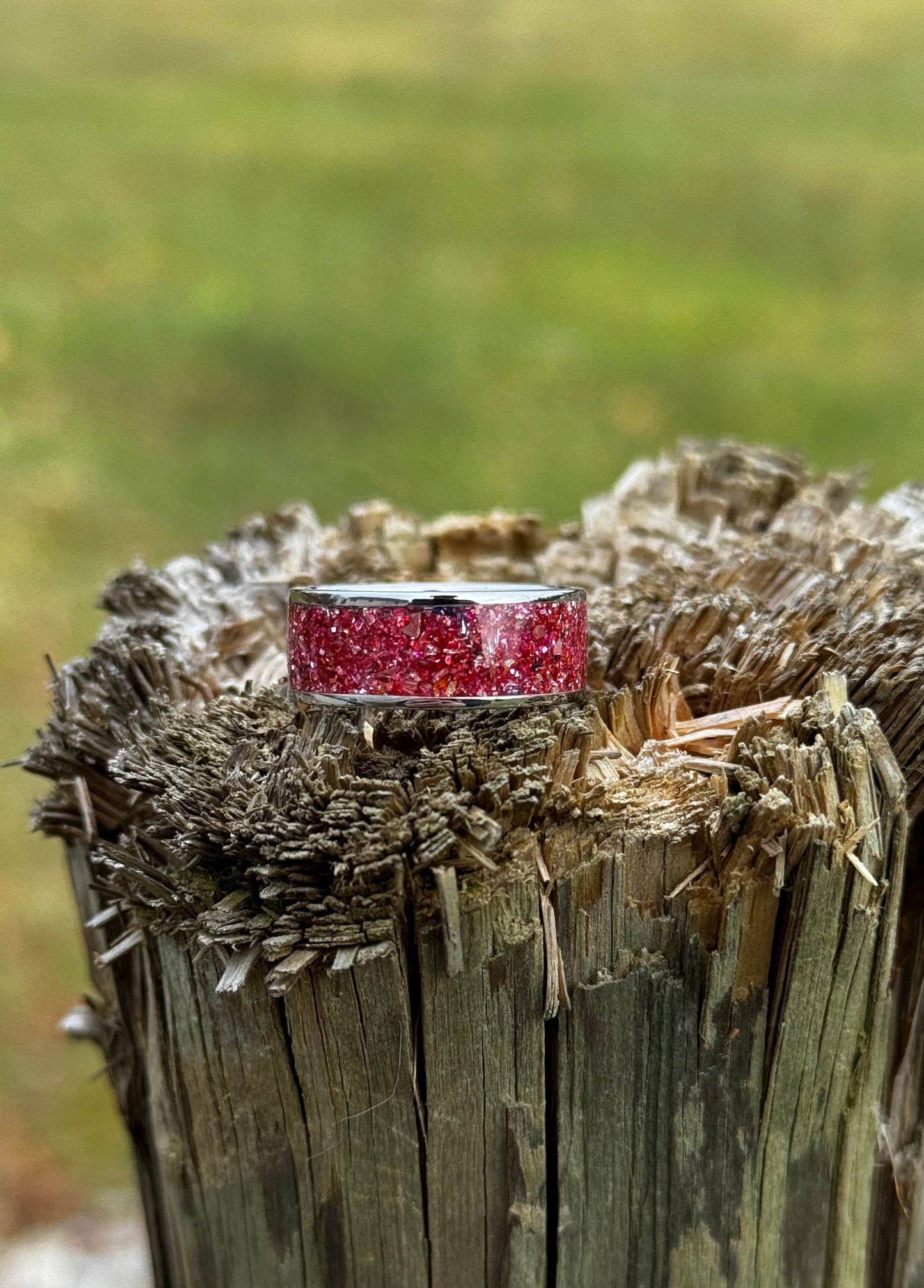 Ruby Glimmer German Silverglass