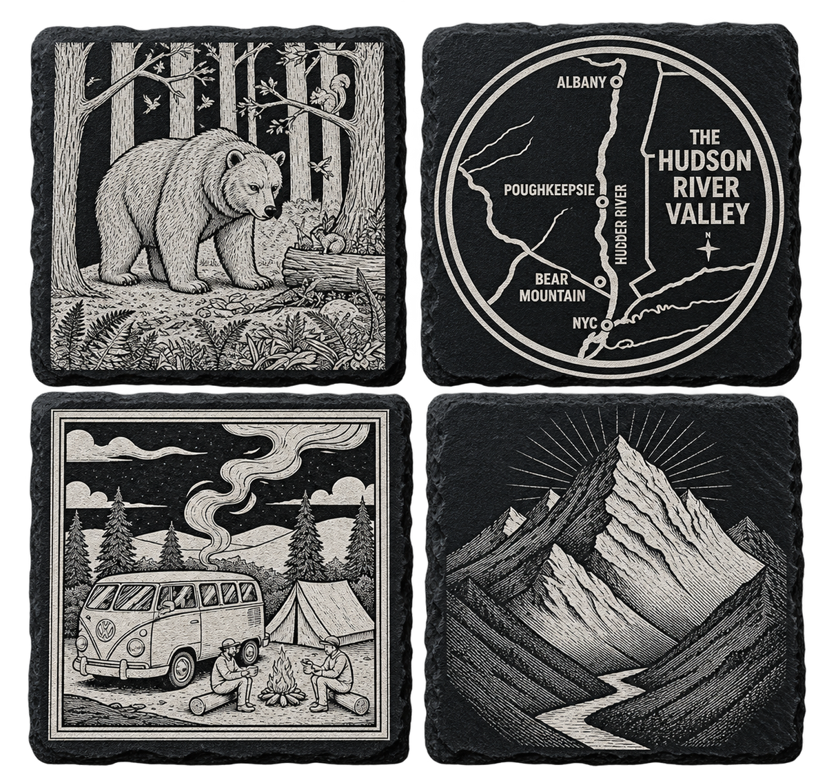 Engraved Slate Coasters